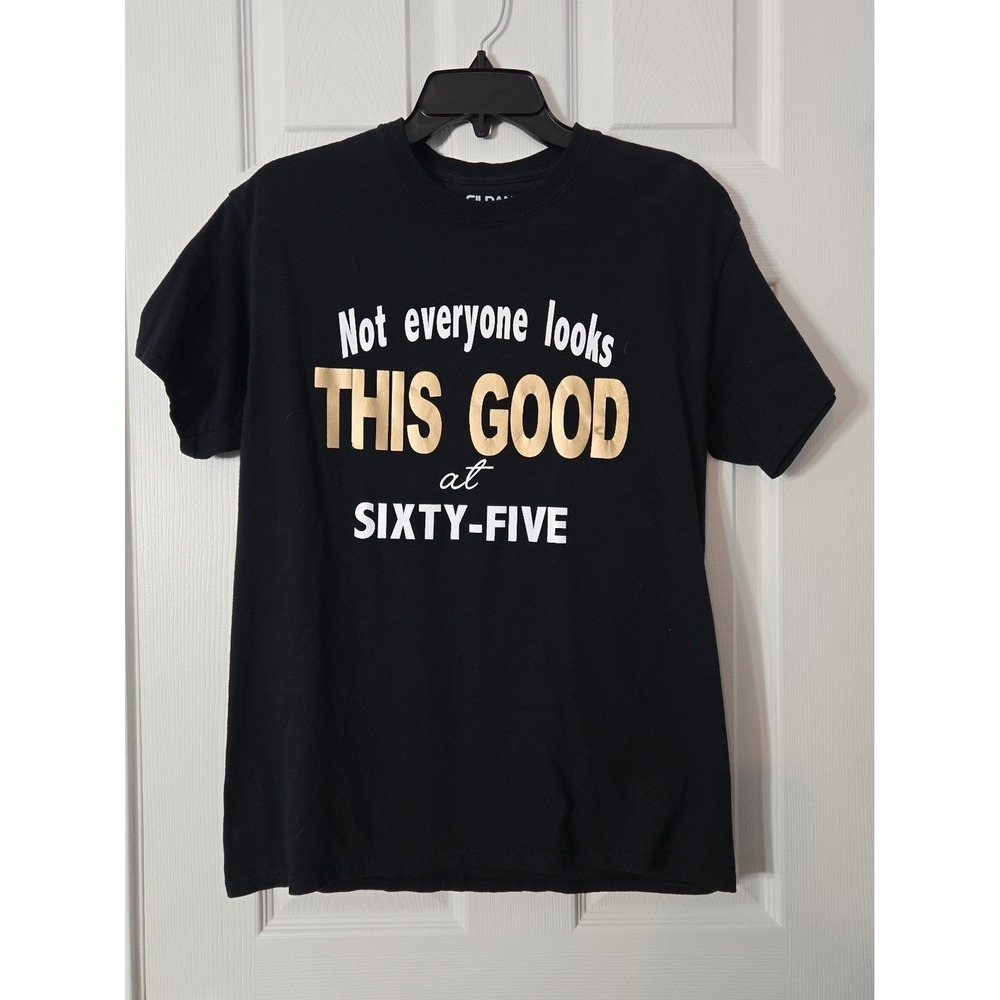 Gildan Mens Sixty-Five  Size‎ Medium Black & Gold